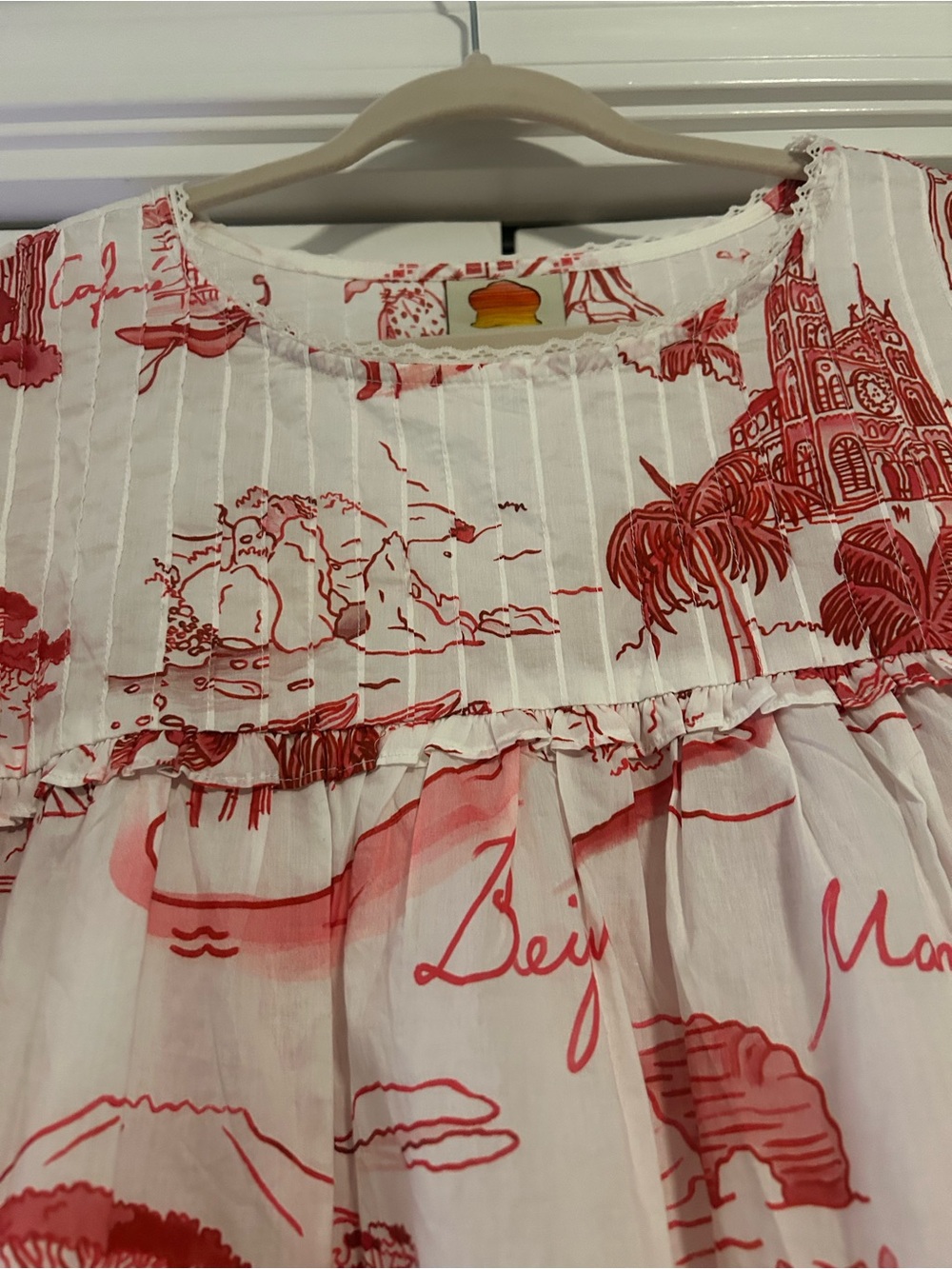 Womens Anthropologie Farm peasant top - Picture 4 of 8